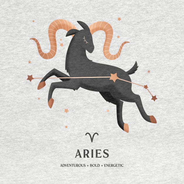 Aries Constellation Zodiac Series by paulineberger